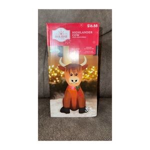 SOLD

Highlander Cow Holiday Time 3.5' ft Christmas Airblown Inflatable NEW
